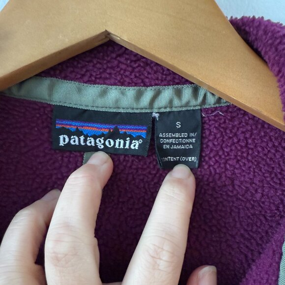 Patagonia Purple Fleece Snap T Pullover Sweater Sweatshirt Size Small - Picture 6 of 7